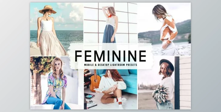 Download Feminine Pro Lightroom Presets 6481296 (Mob, Desk)