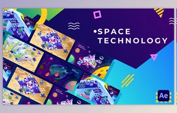 Download Space Technology Isometric <span class='badge badge-warning'>Animation</span> | <span class='badge badge-warning'>After</span> <span class='badge badge-warning'>Effects</span> (Videohive 34038854) - AE Project