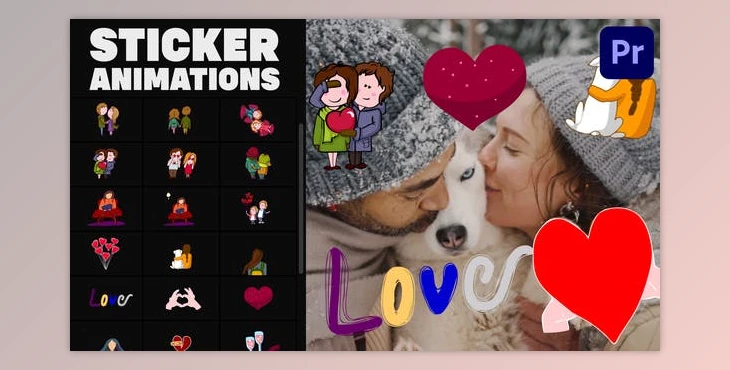Download Love Lyric Animations | Premiere Pro MOGRT (Videohive 33840101)