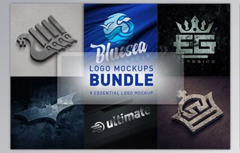 Download Logo <span class='badge badge-warning'>Mockups</span> Bundle (PSD) Creativemarket