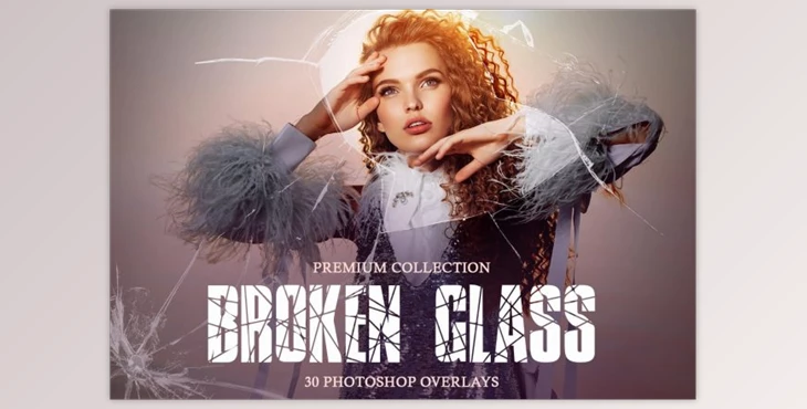 Download Broken Glass Photoshop Overlays