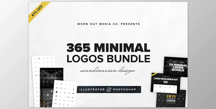 Download 365 Minimal Logos Bundle CreativeMarket-371884 (PSD, AI, EPS)