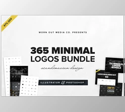 Download 365 Minimal Logos Bundle CreativeMarket-371884 (PSD, AI, EPS)