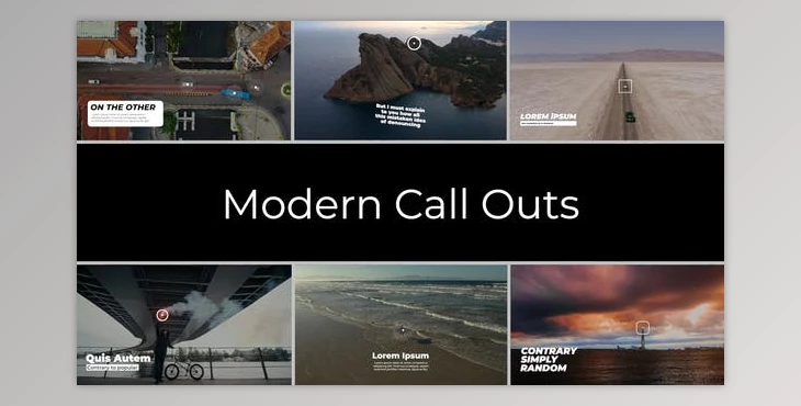 Download Modern Call Outs | After Effects (Videohive 34107181) - AE Project