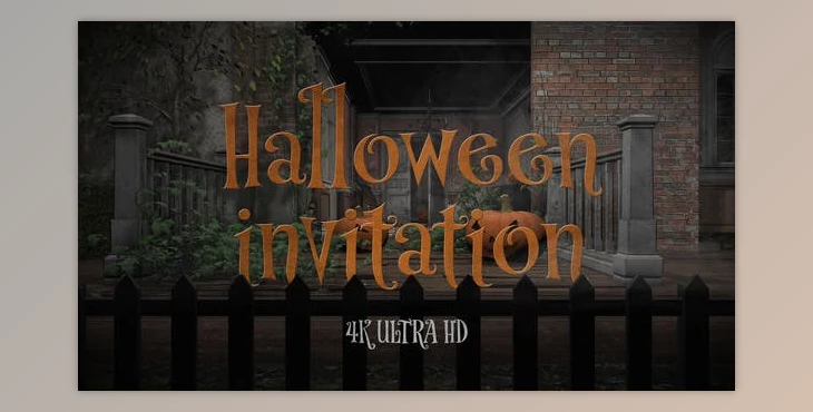Download Halloween Party Invitation (Videohive 34083331) - AE Project