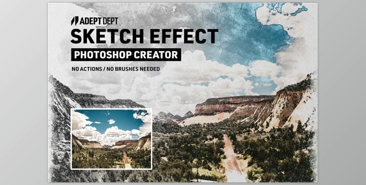 Download Photoshop Sketch Effect Creator CreativeMarket-6284312 (JPG, PSD)