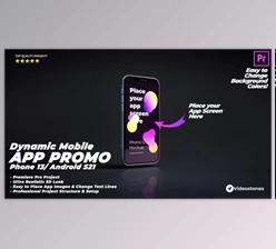 Download Dynamic Mobile App Promo - Phone 13 - Android - 3d Mobile App Demo Presentation Premiere Pro - Videohive 34108806