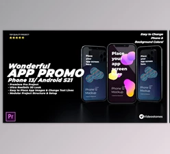 Download Wonderful App Promo - App Demonstration Video - 3d Mobile Mockup Kit - Premiere Pro - Videohive 34095720