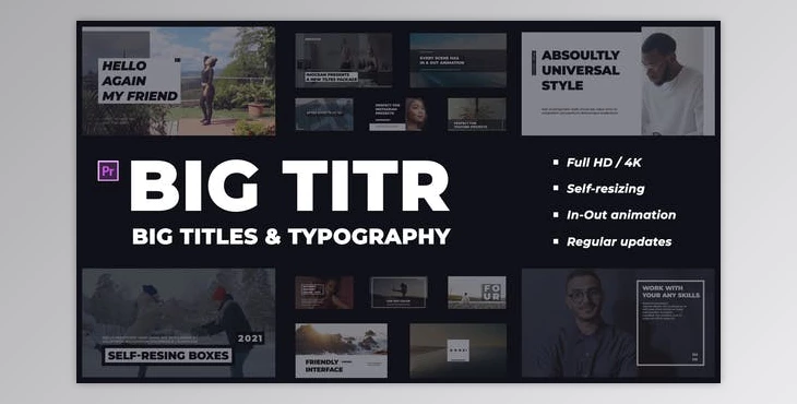 Download BIG TITR | Big Titles & Typography | Premiere Pro (Videohive 33803732) - PR Project