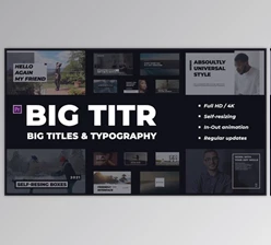 Download BIG TITR | Big Titles & Typography | Premiere Pro (Videohive 33803732) - PR Project