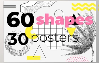 Download 60 Geometric Shapes, 30 Posters – CreativeMarket 2350852 (EPS, PNG, JPG, AI)