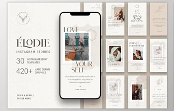 Download Elodie – Instagram Story Templates (<span class='badge badge-warning'>PNG</span>, PSD, <span class='badge badge-warning'>PDF</span>)