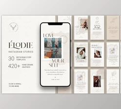 Download Elodie – Instagram Story Templates (PNG, PSD, PDF)