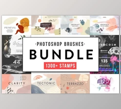 Download All Photoshop Stamp Brushes Bundle (ABR, ASL, PDF)