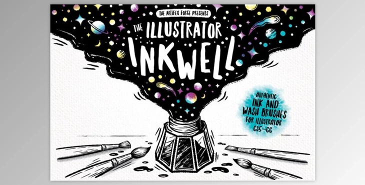 Download The Illustrator Ink Well | Brushes (AI, PDF) - CreativeMarket 3099635
