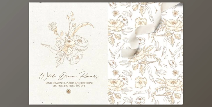 Download White Dream Flowers (PNG, JPG, EPS)