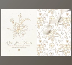 Download White Dream Flowers (PNG, JPG, EPS)