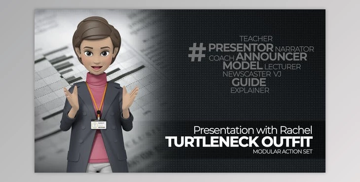 Download Presentation With Rachel Turtleneck Outfit (Videohive 25387485) - AE Project