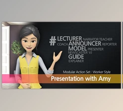 Download Presentation With Amy: Worker Style (Videohive 19086157) - AE Project