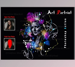Download Art Portrait Photoshop Action CreativeMarket-6569458