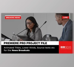 Download Broadcast News Package | Animated Titles and Lower Thirds for Premiere Pro (Videohive 33930222)