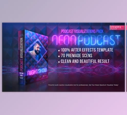 Download Neon Podcast | Audio and Music Visualizations Tool (Videohive 33321636) - AE Project