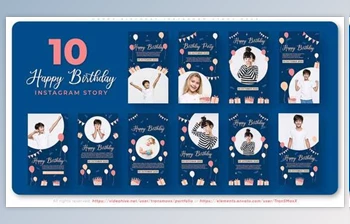 Download Happy Birthday | <span class='badge badge-warning'>Instagram</span> Story <span class='badge badge-warning'>Pack</span> (<span class='badge badge-warning'>Videohive</span> 34187578) - AE Project