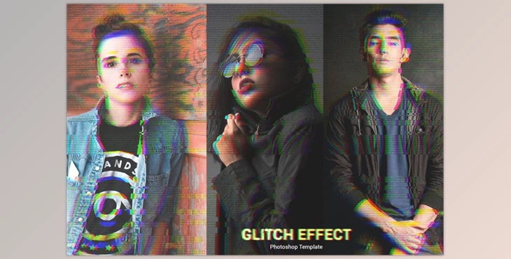 Download Glitch Effect CreativeMarket-6524038 (PSD)