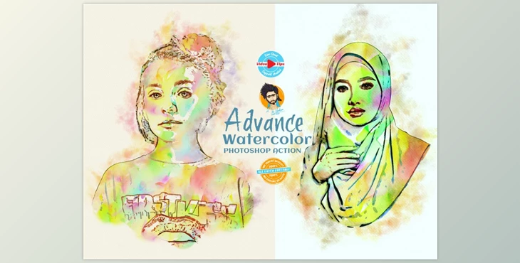 Download Advance Watercolor Effect CreativeMarket-6519258 (ATN)