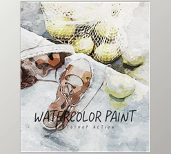 Download Watercolor Paint – Photoshop Action GraphicRiver-33287400 (ABR,  PAT, ATN)