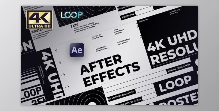 Download Repeat - Kinetic Posters (Videohive 33799327) - AE Project