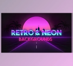 Download Retro Wave & Neon Backgrounds (Videohive 34258073) - AE Project