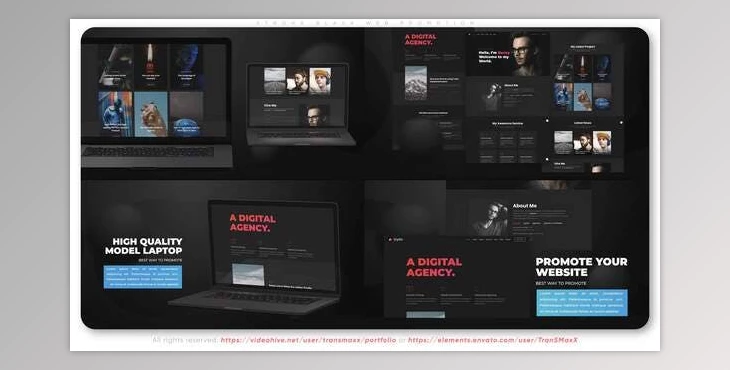 Download Strong Black Web Promotion (Videohive 34193625) - AE Project