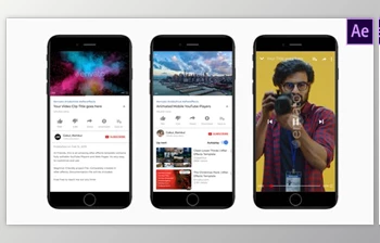 Download YouTube Mobile Players, <span class='badge badge-warning'>Pages</span> & Comments (Videohive 25832604) - AE Project