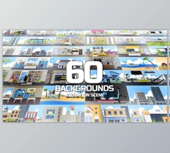 Download 60 Backgrounds Animation Scene (Videohive 34211583) - AE Project