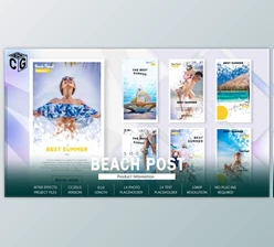 Download Travel Beach Social Promo B178 (Videohive 34250048) - AE Project