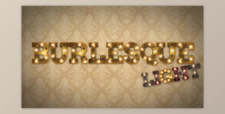 Download Burlesque Light Bulb Text Letters HD (Videohive 20113222) - AE Project