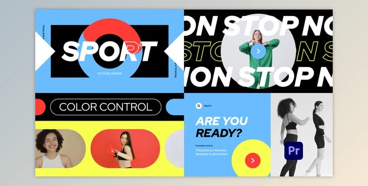 Download Youtube Sport Promo Opener for Premiere Pro (Videohive 34095218)