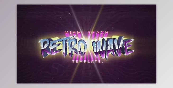 Download Retro Wave Title (Videohive 34065016)