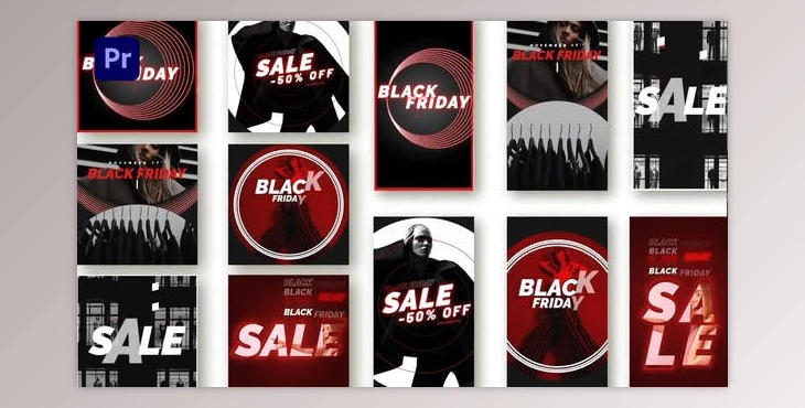 Download Black Friday Instagram Promo Mogrt 140 (Videohive 34087931)