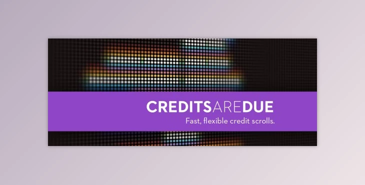 Download Aescripts – Credits Are Due 1.0 for After Effects