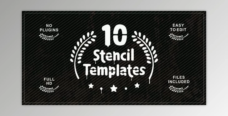 Download Ten Stencil Templates (Videohive 13103035) - AE Project