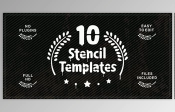Download Ten <span class='badge badge-warning'>Stencil</span> Templates (Videohive 13103035) - AE Project