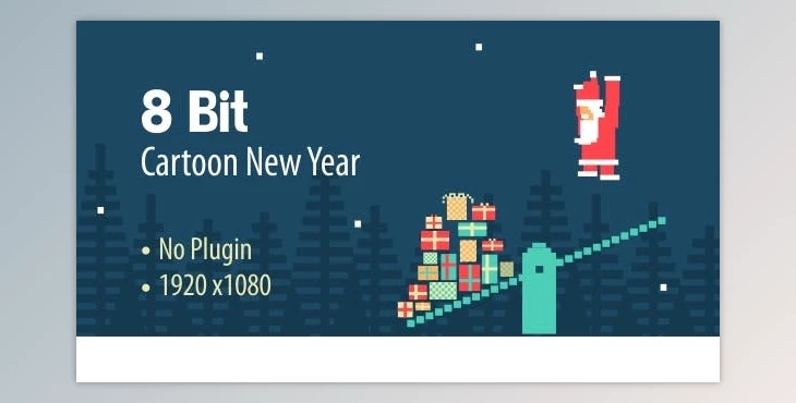 Download 8 Bit Cartoon New Year (Videohive 13733746) - AE Project
