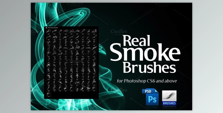 Download 100 Real Smoke Brushes for Photoshop