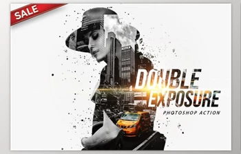 Download <span class='badge badge-warning'>Double</span> Exposure Photoshop Action (ATN, ABR, PDF)