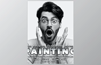 Download Pen <span class='badge badge-warning'>Drawing</span> Painting B&W Photoshop Action GraphicRiver-33962546 (ATN)