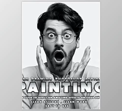 Download Pen Drawing Painting B&W Photoshop Action GraphicRiver-33962546 (ATN)