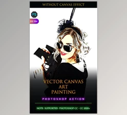 Download Vector Canvas Art Painting Photoshop Action – GraphicRiver  33762445 (ATN)