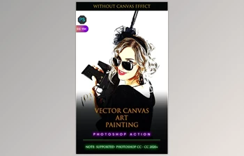 Download Vector Canvas <span class='badge badge-warning'>Art</span> Painting Photoshop Action – GraphicRiver  33762445 (ATN)
